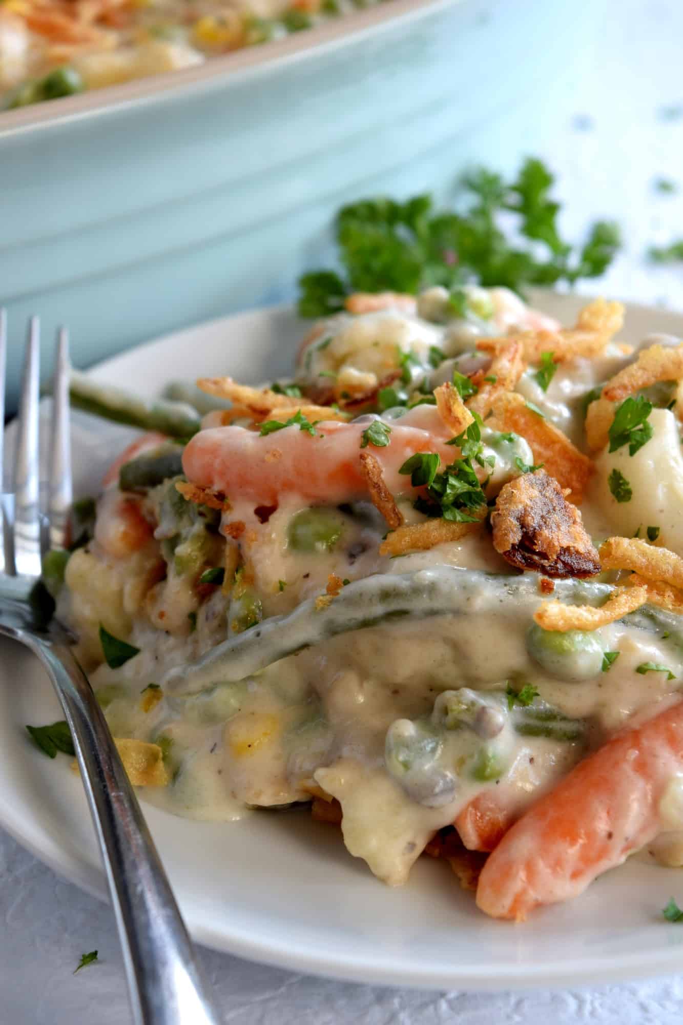 Make Ahead Creamy Vegetable Casserole - Lord Byron's Kitchen