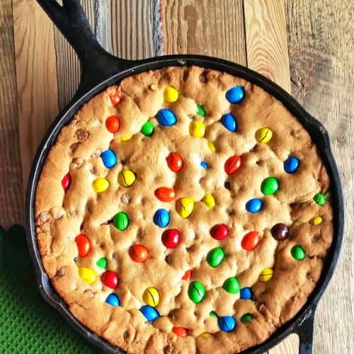 Cast Iron Skillet Cookie Mix and M&Ms Candy Baking Kit