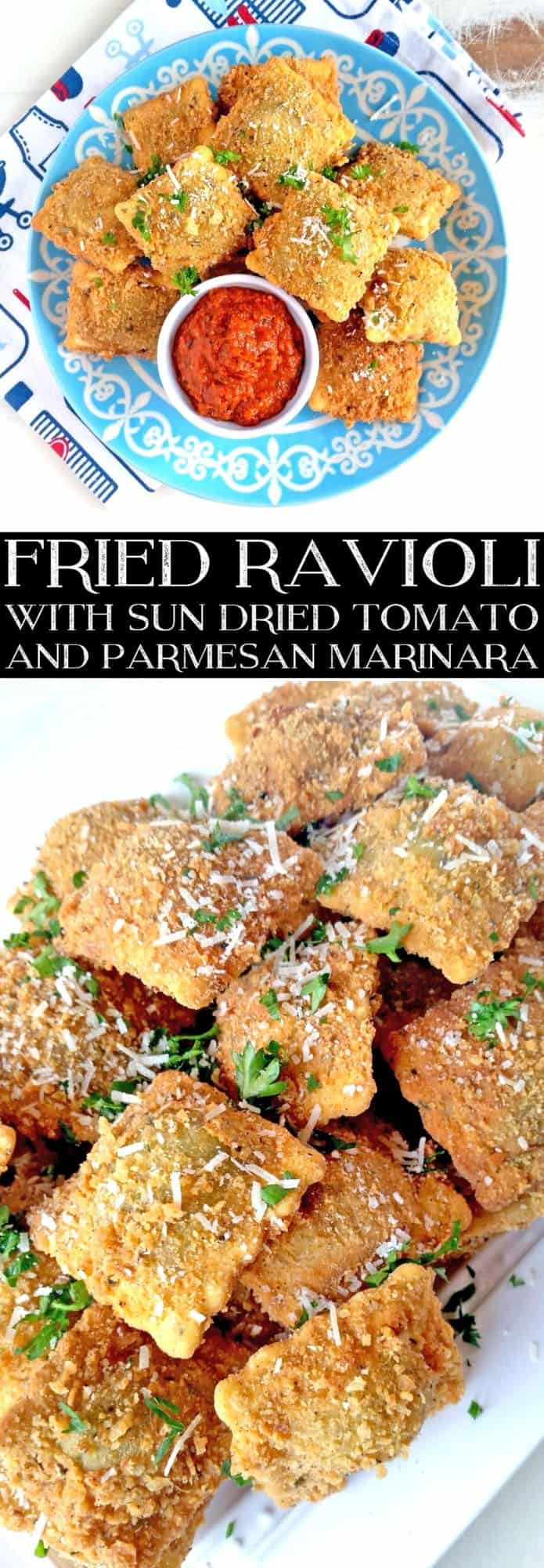 Fried Ravioli with Sundried Tomato and Parmesan Marinara 3