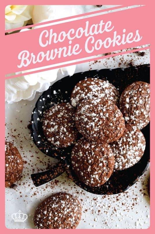 Soft, moist, and dainty, Chocolate Brownie Cookies are a way to bring the flavours of a classic fudge brownie to a sophisticated dinner party; this is how the rich, famous, and pretentious might indulge in a brownie! #brownies #cookies #ricardo #chocolate