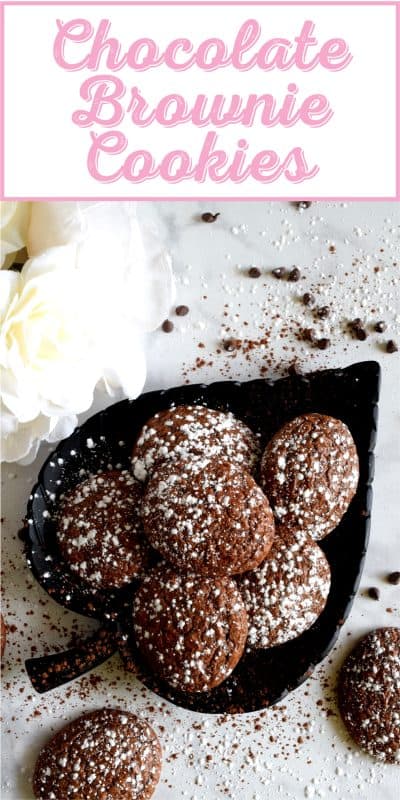 Soft, moist, and dainty, Chocolate Brownie Cookies are a way to bring the flavours of a classic fudge brownie to a sophisticated dinner party; this is how the rich, famous, and pretentious might indulge in a brownie! #brownies #cookies #ricardo #chocolate