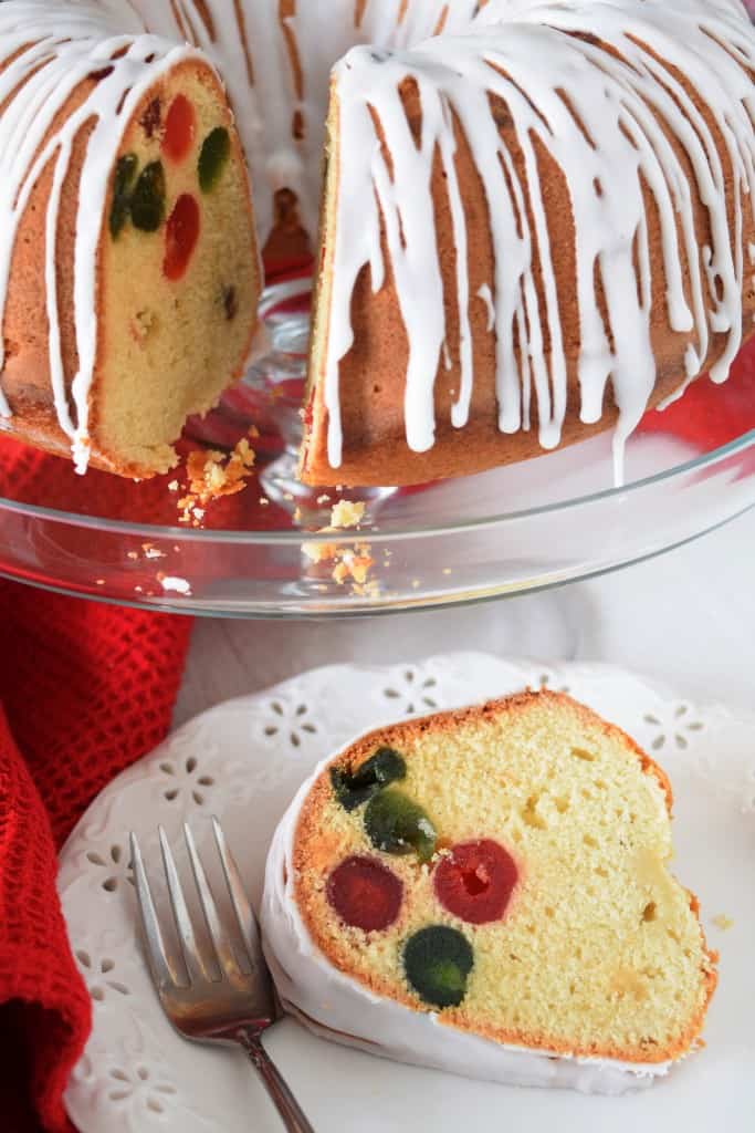 Christmas Cherry Butter Bundt Cake