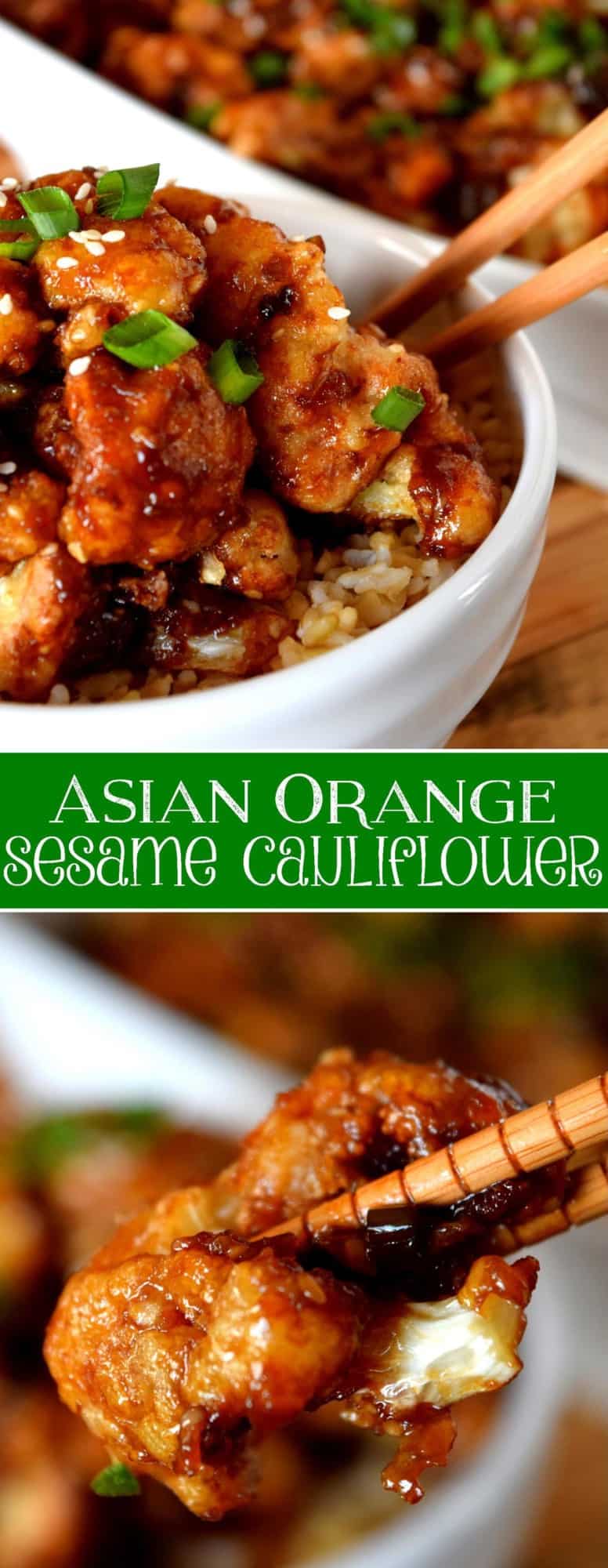 Asian Orange Sesame Cauliflower