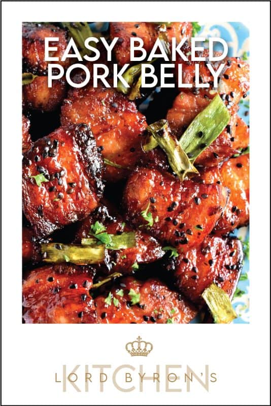 An indulgent dish that takes hold of your senses and doesn't apologize - Easy Baked Pork Belly is slightly spicy with hints of saltiness and sweetness; it's super moist and super delicious! #pork #belly #baked #porkbelly #theotherwhitemeat #asiancooking