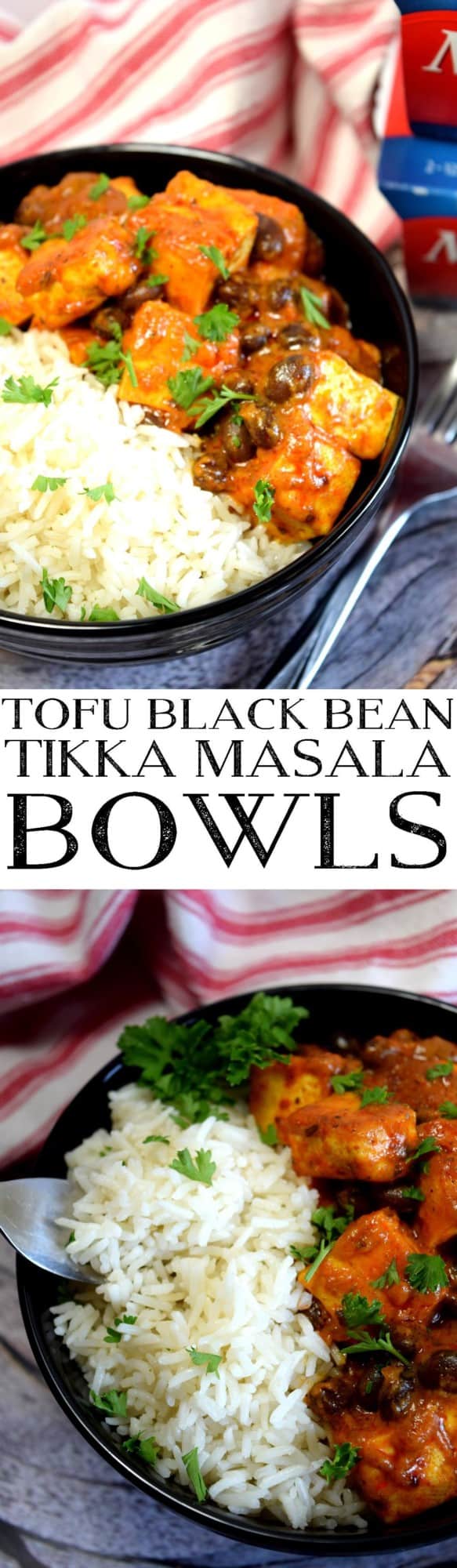 Tofu Black Bean Tikka Masala Bowls