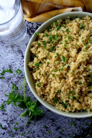 Garlic Butter Quinoa - Lord Byron's Kitchen