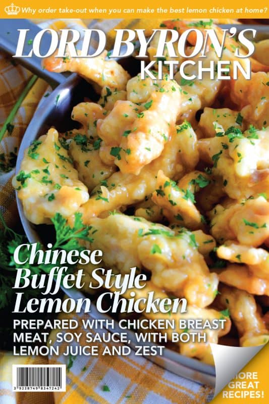 A make-at-home version of the classic buffet-style fried chicken in a thick, gooey lemon sauce! Chinese Buffet Style Lemon Chicken is everything you need to make dinner extra special. And, it's tastier, fresher, and cheaper than ordering take out too. #lemon #chicken #lemonchicken #buffetstyle #chinesefood #copycatrecipe