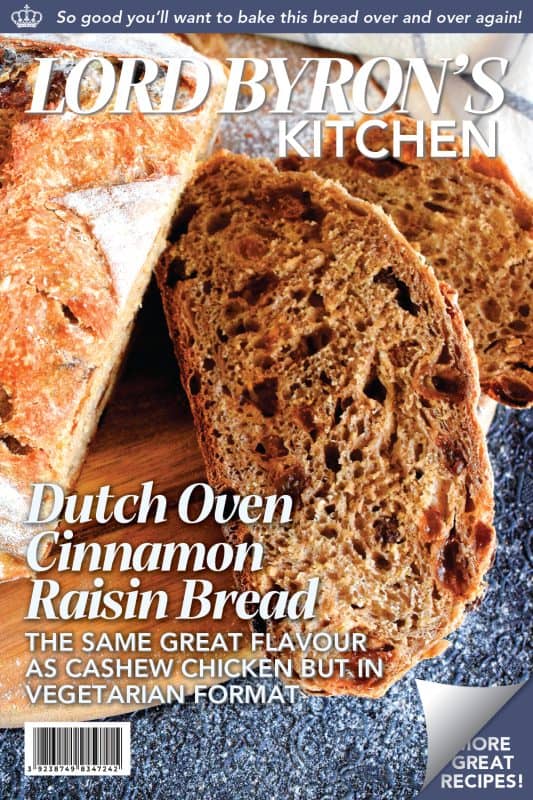 There's something really soothing and satisfying about freshly baked bread. Even more so when you bake that bread yourself! Dutch Oven Cinnamon Raisin Bread is the tastiest - and easiest! - bread you'll ever make. It's a good thing too, because you'll want to make this bread again and again! #dutchoven #cinnamon #raisin #cinnamonraisin #bread #homemadebread #dutchovenbread