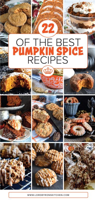 It’s time for pumpkin spice and a lot of it! Unapologetically and without hesitation, I’m presenting 22 of the Best Pumpkin Spice Recipes. Fall isn’t fall without pumpkin spice, so let the countdown begin - here you will find cakes, truffles, cookies, loaves, donuts, snacks, and more! #pumpkin #pumpkinspice #recipes #collection #list #roundup