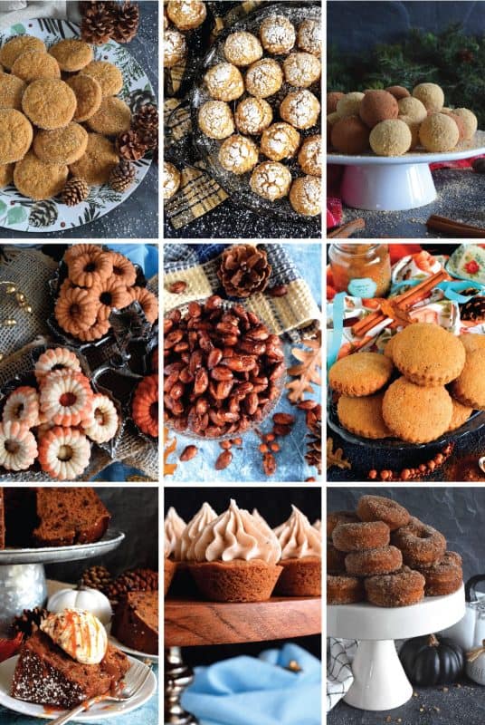 It’s time for pumpkin spice and a lot of it! Unapologetically and without hesitation, I’m presenting 22 of the Best Pumpkin Spice Recipes. Fall isn’t fall without pumpkin spice, so let the countdown begin - here you will find cakes, truffles, cookies, loaves, donuts, snacks, and more! #pumpkin #pumpkinspice #recipes #collection #list #roundup
