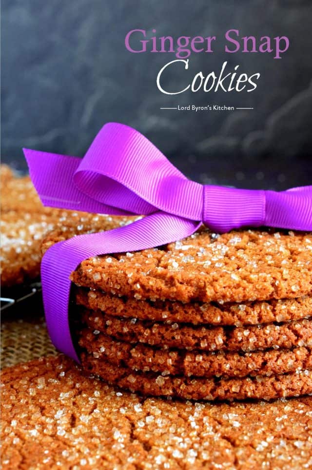 Ginger Snap Cookies Lord Byron's Kitchen