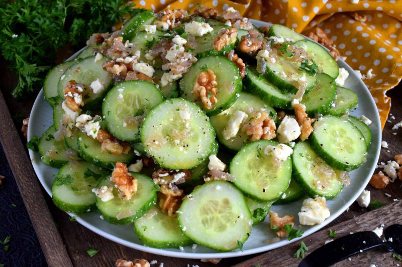 Cucumber Walnut Salad