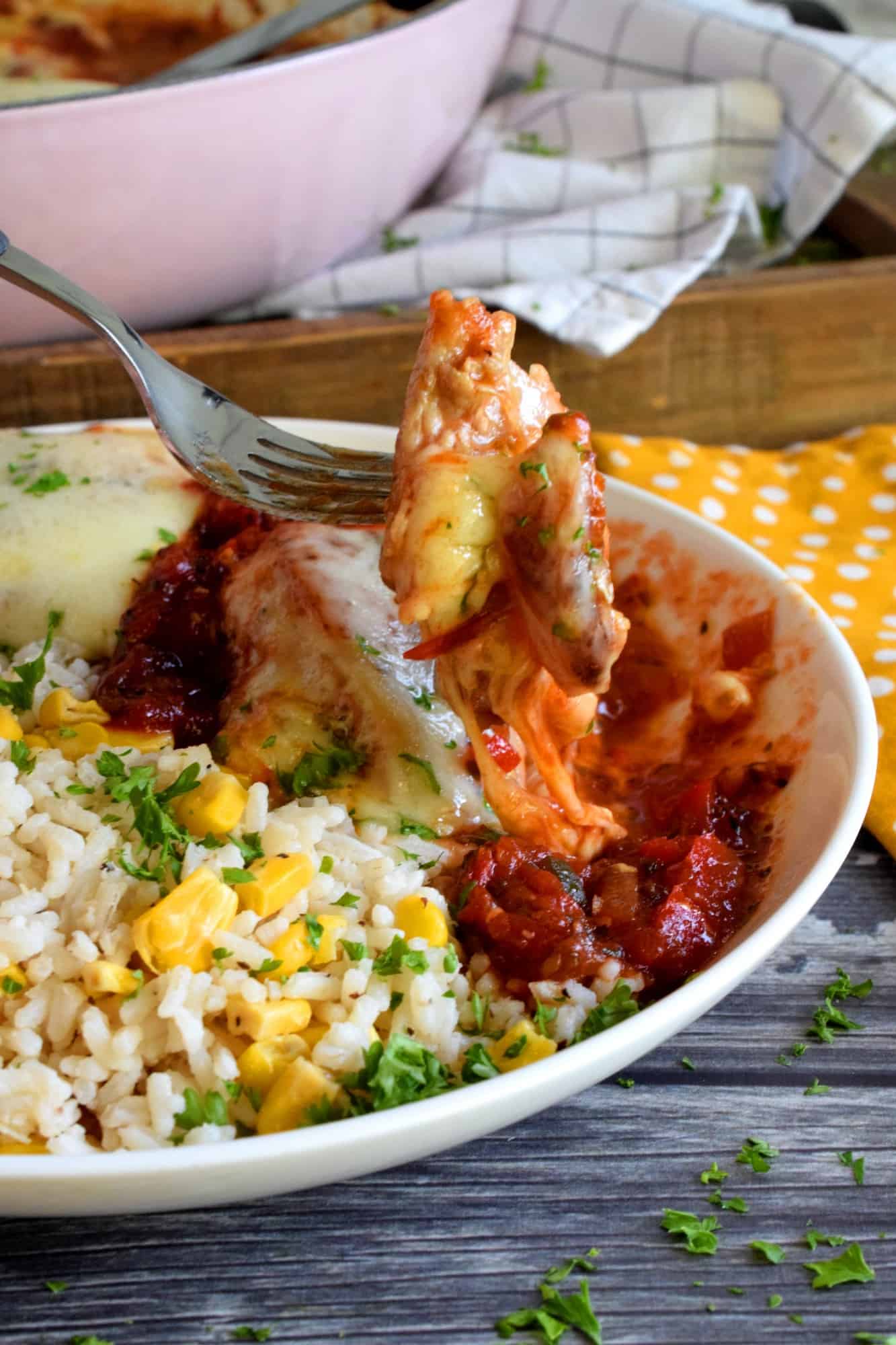 Cheesy Baked Chicken in Stewed Tomato Sauce Lord Byron's Kitchen