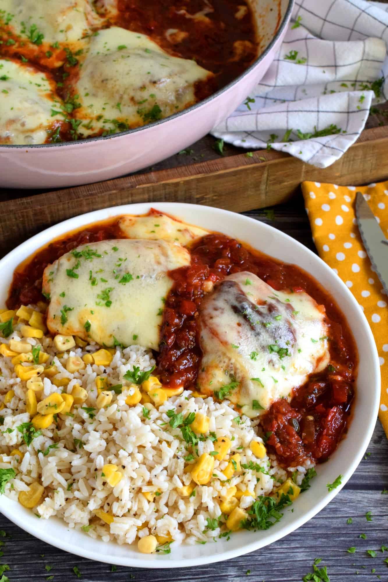 Cheesy Baked Chicken in Stewed Tomato Sauce Lord Byron's Kitchen