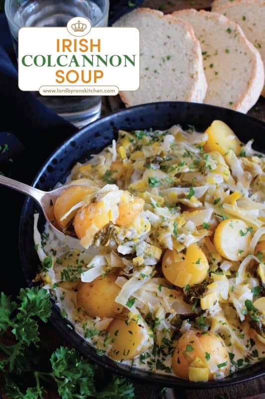 With St. Patrick's Day just around the corner, why not plan to prepare this Irish Colcannon Soup for dinner? It's a homemade, hearty, and healthy main! #irish #ireland #recipes #colcannon #green #stpatricksday