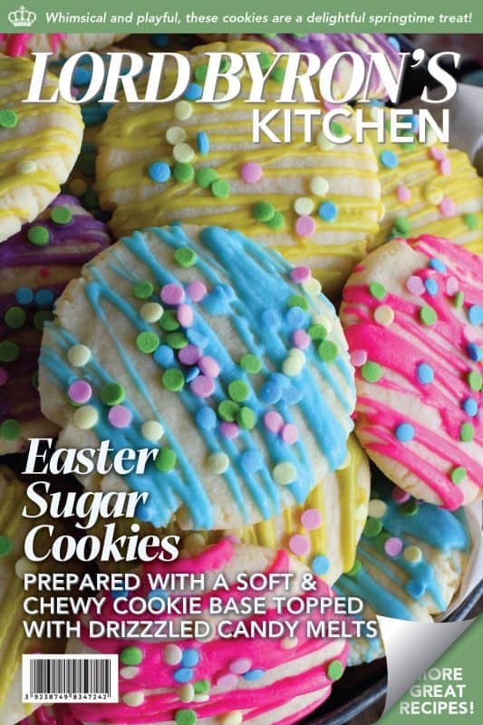 Whimsical and playful, these Easter Sugar Cookies are a springtime delight! Easy to prepare and fun to make, they are great for giving as a gift to that favourite teacher or daycare provider - that is if you can avoid saving them all for yourself! They are just a delicious as they are pretty! #easter #sugar #cookies #sugarcookies #candymelts
