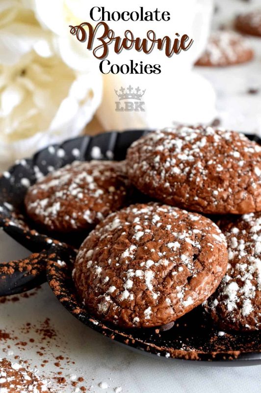 Soft, moist, and dainty, Chocolate Brownie Cookies are a way to bring the flavours of a classic fudge brownie to a sophisticated dinner party; this is how the rich, famous, and pretentious might indulge in a brownie!#brownies #cookies #ricardo #chocolate 