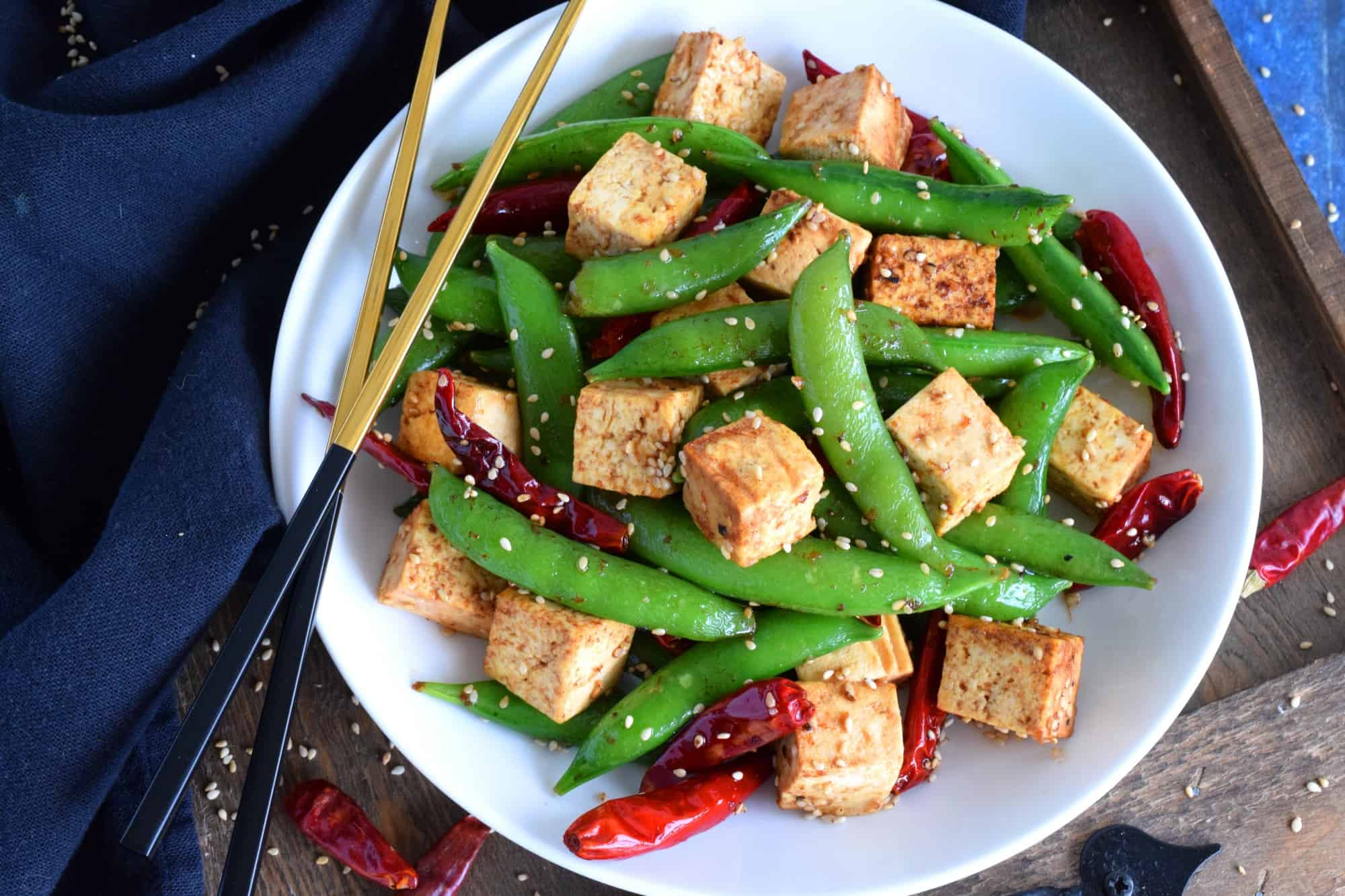 Tofu and Sugar Snap Pea Stir Fry Lord Byron's Kitchen