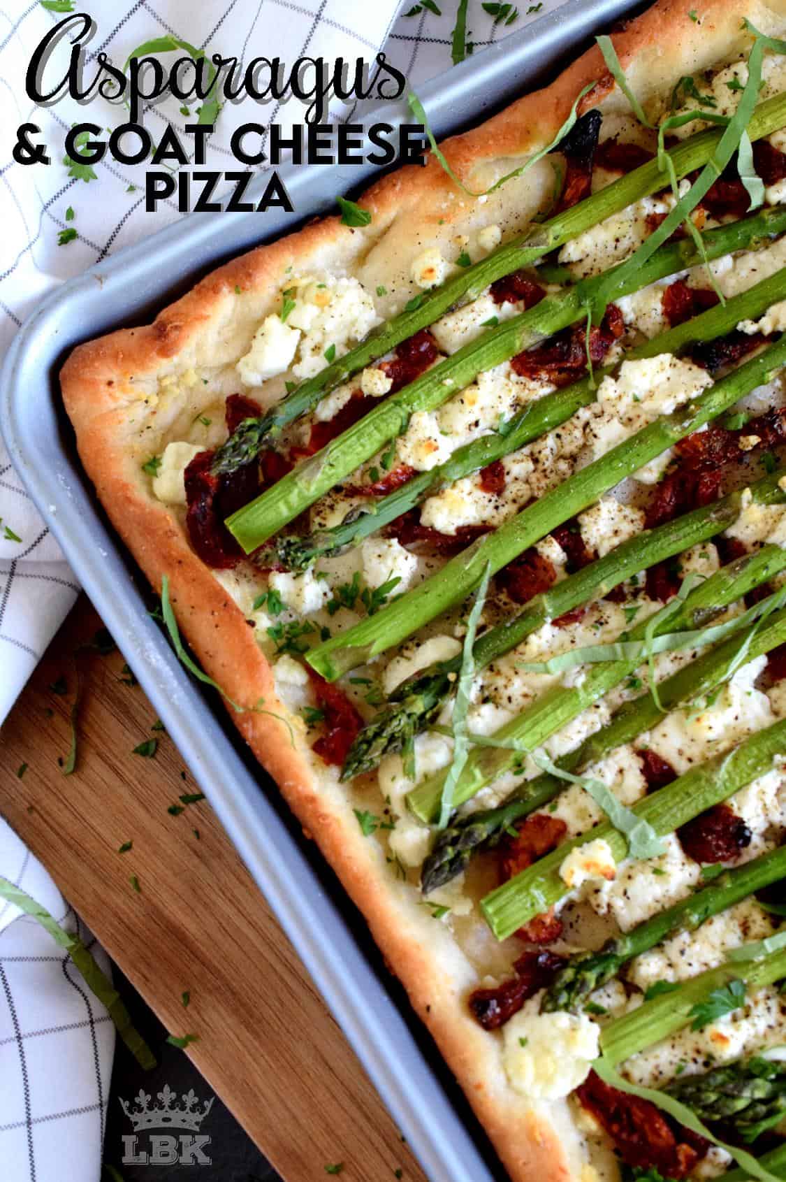 Asparagus and Goat Cheese Pizza Lord Byron's Kitchen