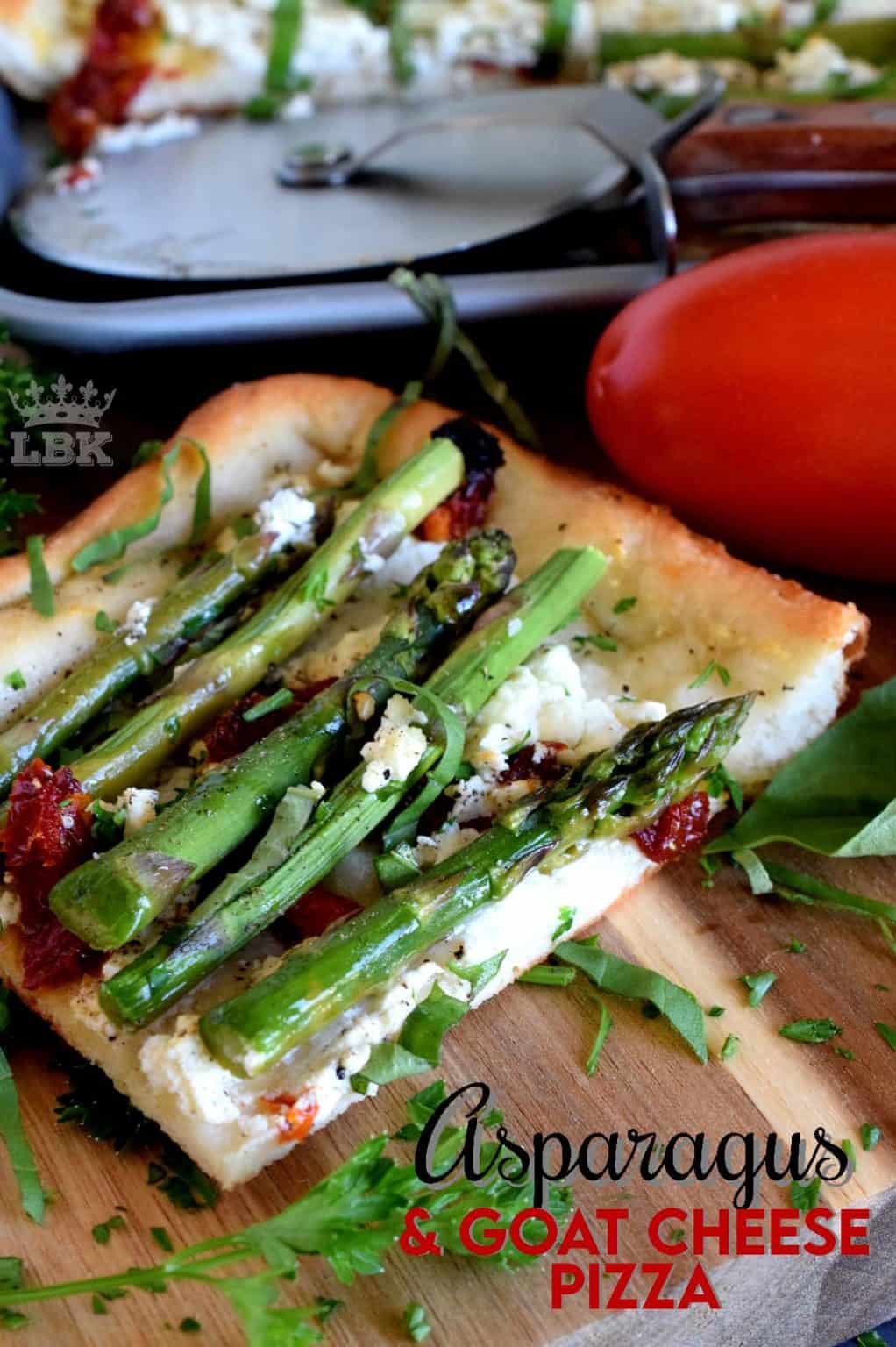 Asparagus and Goat Cheese Pizza Lord Byron's Kitchen