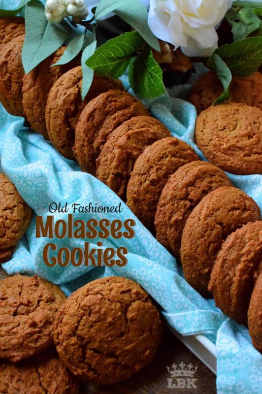 Old Fashioned Molasses Cookies are soft and moist; they are nostalgic and perfect for sharing, gift-giving, or just relaxing at home with an afternoon tea.
#oldfashioned #molasses #cookies #grandma #soft #moist #chewy