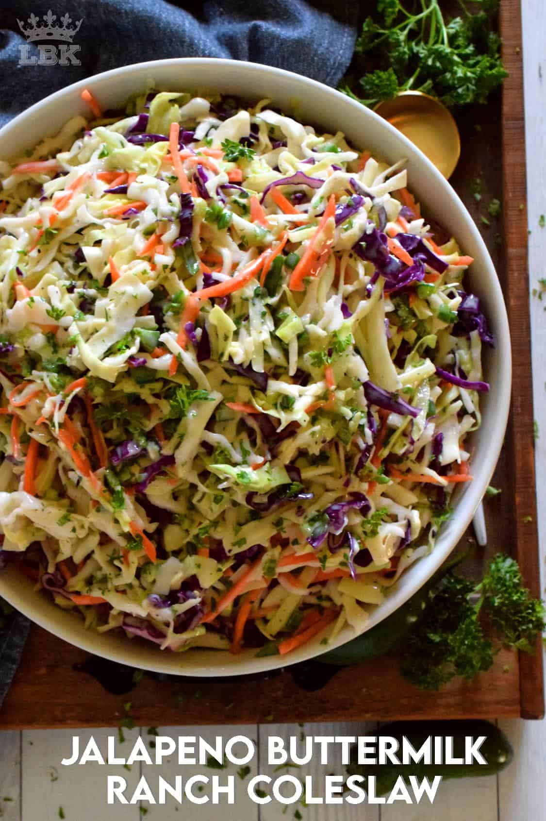 Jalapeno Buttermilk Ranch Coleslaw Lord Byron's Kitchen