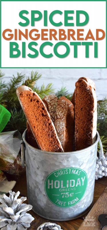 What is Christmas without gingerbread? Spiced Gingerbread Biscotti will fulfill all of those cravings for homestyle, comforting, holiday flavours! #gingerbread #spiced #biscotti #cookies #christmas #holiday #baking