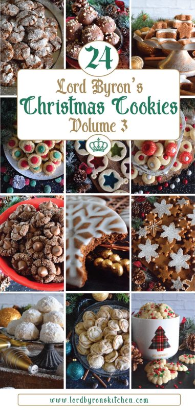 It's been just over a week since the last recipe in Lord Byron's 24 Cookies of Christmas - Volume 3 was published. Like in previous years, I'm publishing the complete countdown in this one post. If you missed any, don't worry; they're all right here! #christmasrecipes #advent #countdown #cookieexchange