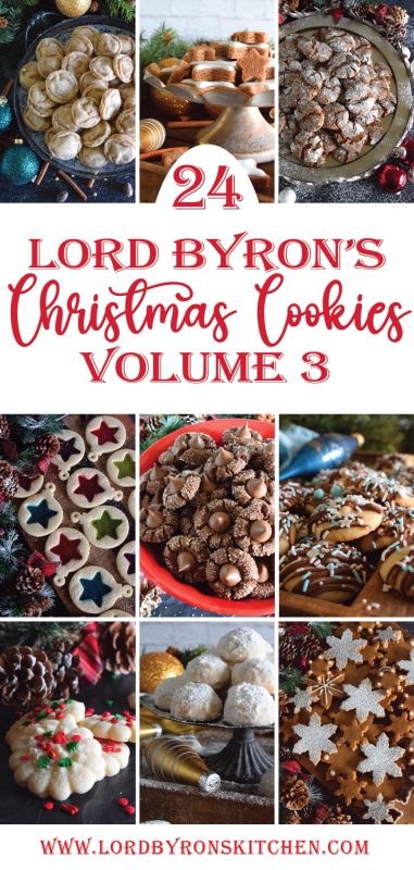 It's been just over a week since the last recipe in Lord Byron's 24 Cookies of Christmas - Volume 3 was published. Like in previous years, I'm publishing the complete countdown in this one post. If you missed any, don't worry; they're all right here! #christmasrecipes #advent #countdown #cookieexchange