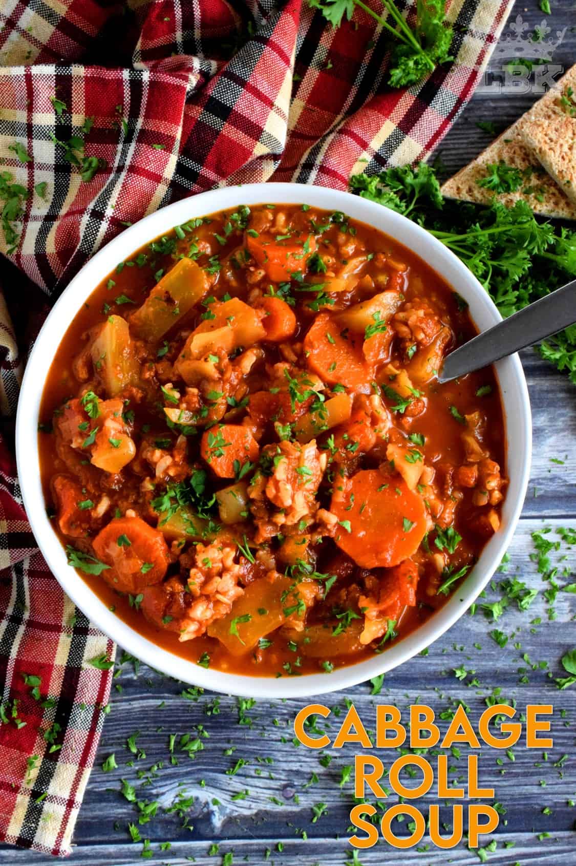 Cabbage Roll Soup Vegetarian Style