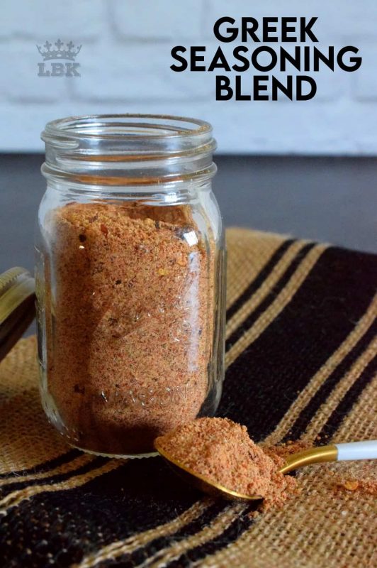 Once you take a few minutes to mix together your own homemade Greek Seasoning Blend, you open the door to endless recipe possibilities!  Prepared with what most of us have in our spice racks already, this blend will keep in your pantry for months! #Greek #spiceblend #seasoning #homemadespices #spicerack #spices