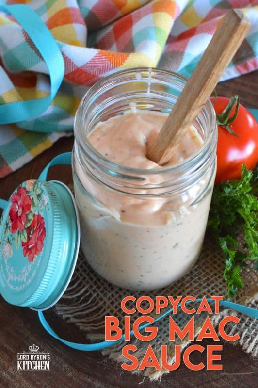 There are many Copycat Big Mac Sauce recipes out there, but this one is the best! It's so easy to make, and has a zingy flavour, and it's super creamy. We use it on burgers, as a dip for fries, and also on pizza! #bigmac #copycat #copycatrecipes #mcdonalds #sauce #bigmacsauce
