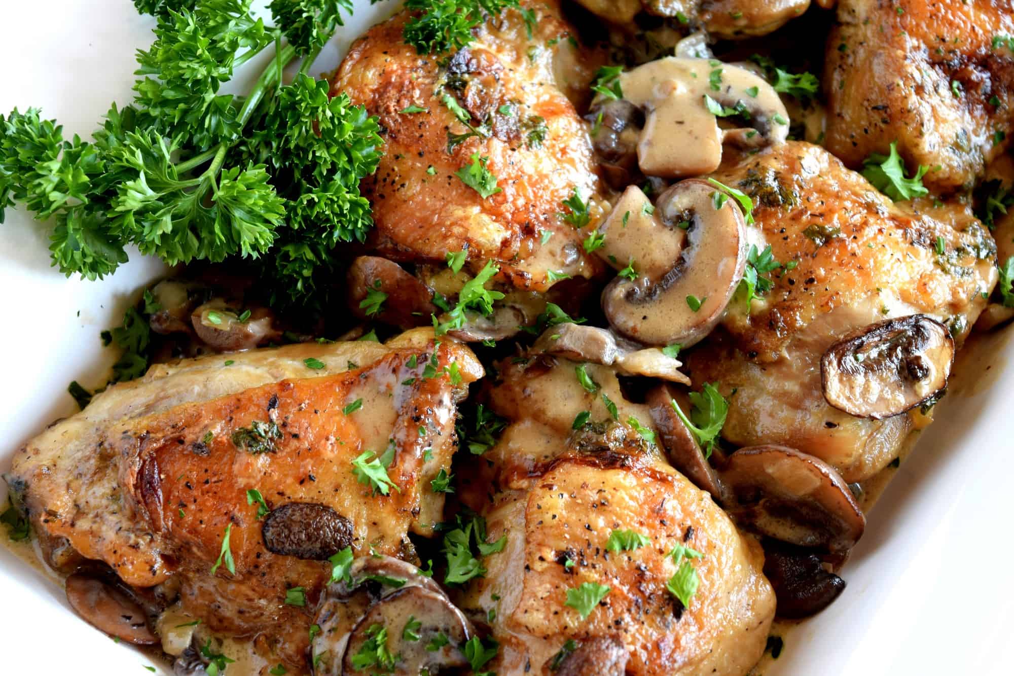 Chicken in Creamy Mushroom Sauce - Lord Byron's Kitchen