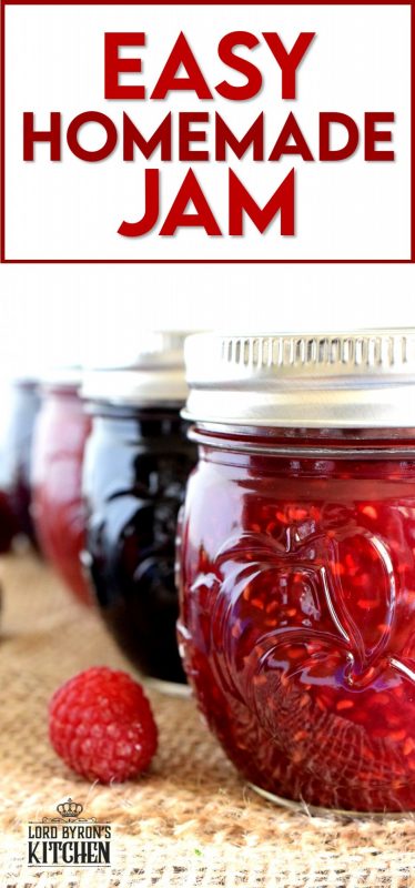 Preparing jam in small batches is the best way to go, and if you feel the same way, then my Easy Homemade Jam recipe is for you! All you need are three ingredients, a little patience, and a craving for delicious homemade jam! With jam this easy, you can stock your pantry all year round! #homemade #jam #small #batch #canning #easy