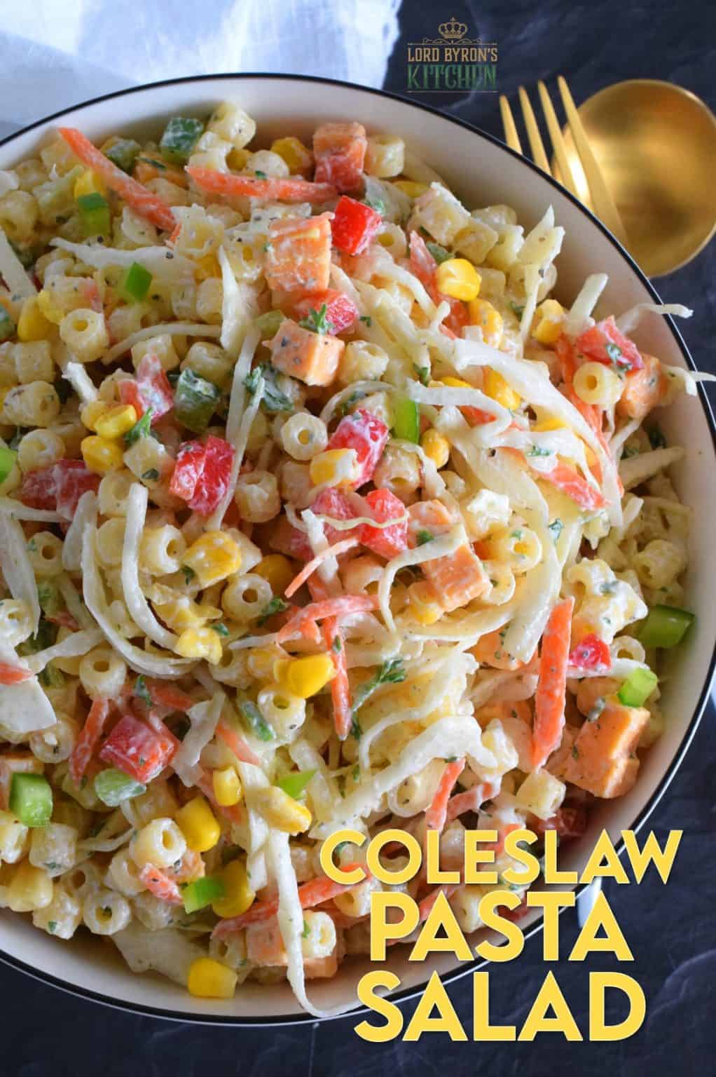 Coleslaw Pasta Salad Lord Byron's Kitchen