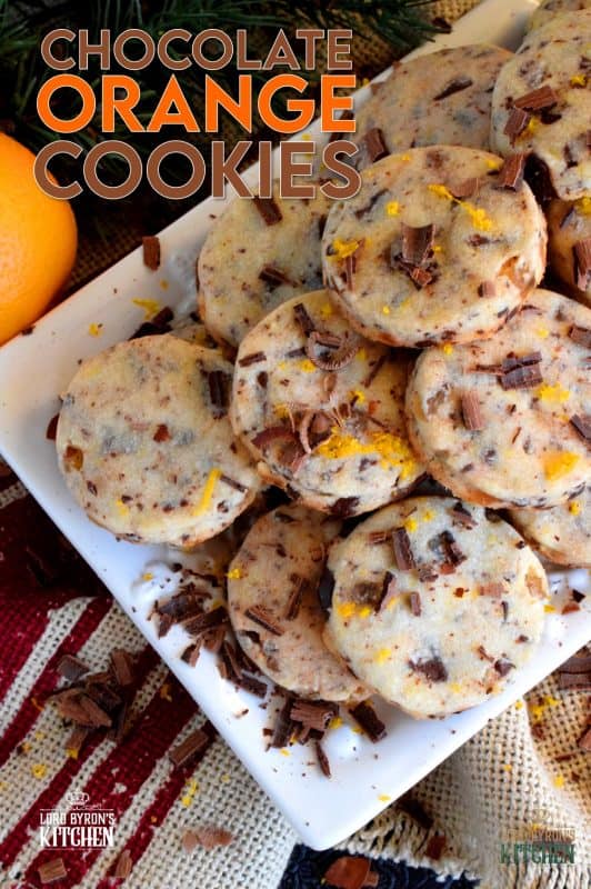 Some flavour combinations work very well together and chocolate and orange is no exception! Chocolate Orange Cookies are light and airy and bursting with bright citrus flavour! #christmas #holiday #baking #chocolate #terrysorange #orange #cookies