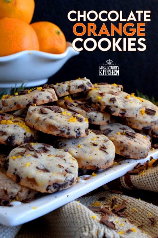 Some flavour combinations work very well together and chocolate and orange is no exception! Chocolate Orange Cookies are light and airy and bursting with bright citrus flavour! #christmas #holiday #baking #chocolate #terrysorange #orange #cookies