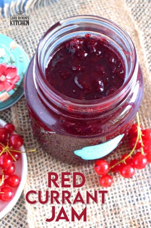 An easy to prepare Red Currant Jam recipe that will help you put all of those early summer red currants to good use all year long! #red #currant #jam #homemade #easy #redcurrants