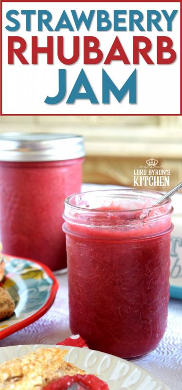 This jam is as good as it gets - simple ingredients and easy preparation.  Strawberry Rhubarb Jam is the perfect small-batch recipe for all of your summertime indulgences! #strawberry #rhubarb #strawberryrhubarb #jam #preserves #smallbatch