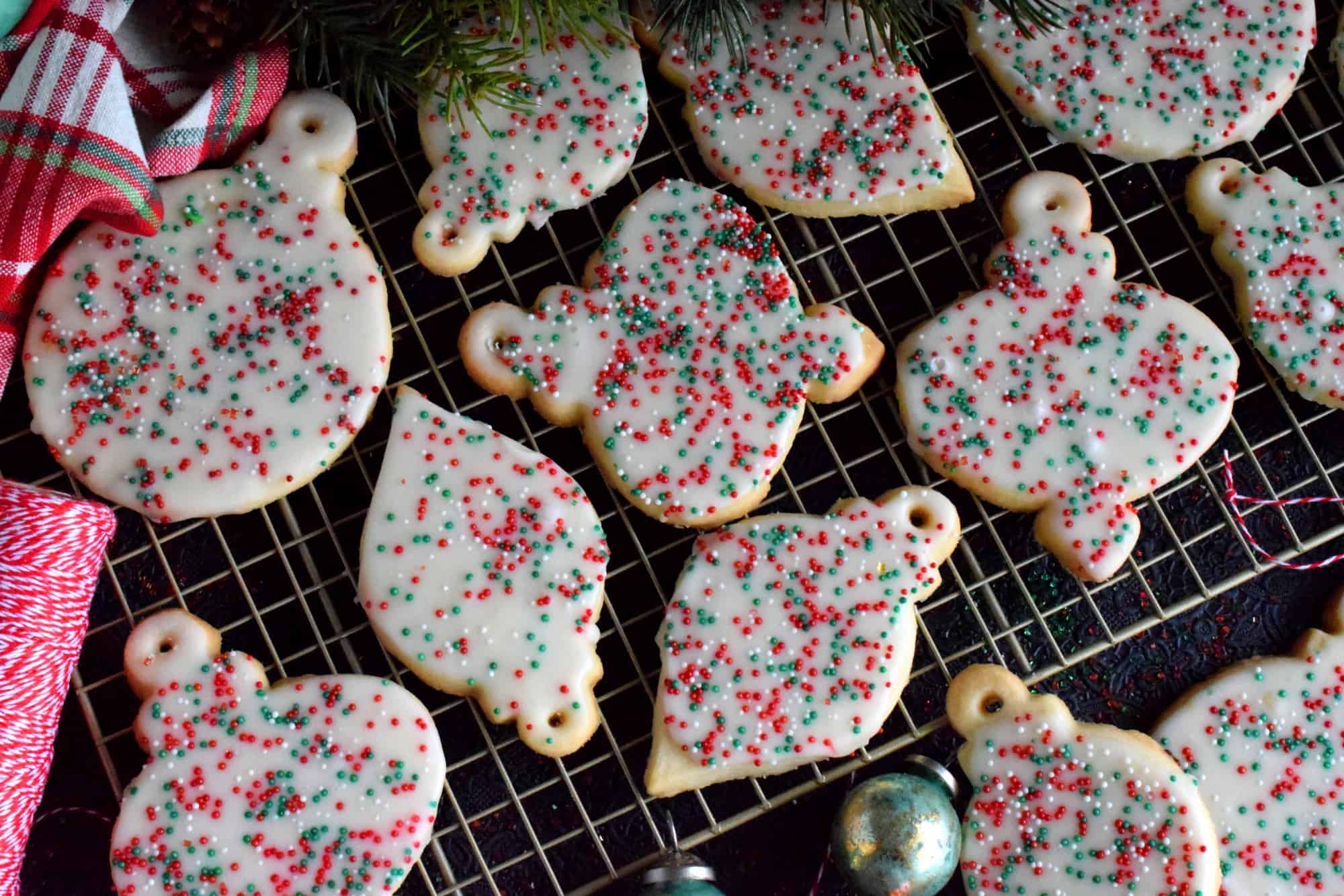 Christmas Tree Ornament Cookies