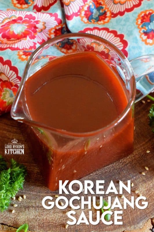 Gochujang has taken the world by storm as of late, and we love it! Korean Gochujang Sauce is sweet and spicy, but it's also tangy and savoury. This is an all-purpose sauce, meaning that it's great on just about anything you can think of! #korean #gochujang #sauce #koreansauce #gochujangsauce #spicy #sweetandsticky 