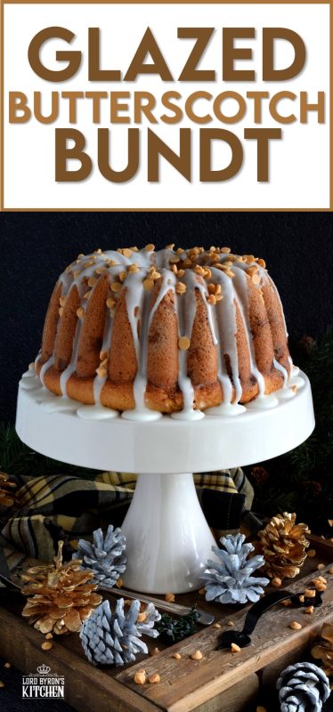 Butterscotch is sweet and indulgent, it’s a flavour combination that combines that of browned butter, molasses, and caramelized sugar. That's a lot of sugar, but for this Glazed Butterscotch Chip Bundt Cake, I'm willing to make the exception. Besides, calories don't count at Christmastime! #bundt #cake #bundtbakers #butterscotch #baking #Christmas #holiday