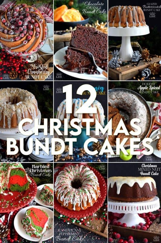 Welcome to Lord Byron's 12 Bundt Cakes of Christmas! I published the series to the blog over 12 consecutive days. I've compiled them all for you here! #christmas #holidays #baking #cakes