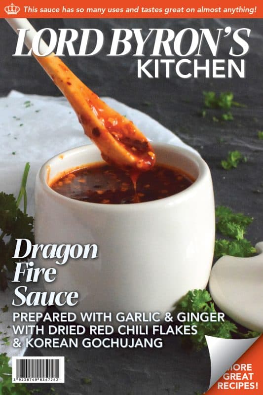 This hot and spicy sauce only has a scary name like Dragon Fire Sauce; it most certainly isn't blow-your-head-off hot - not in small amounts anyway! This sauce has so many uses and tastes great on so many things!  #dragonfire #hotsauce #gochujang #hotandspicy #chilies