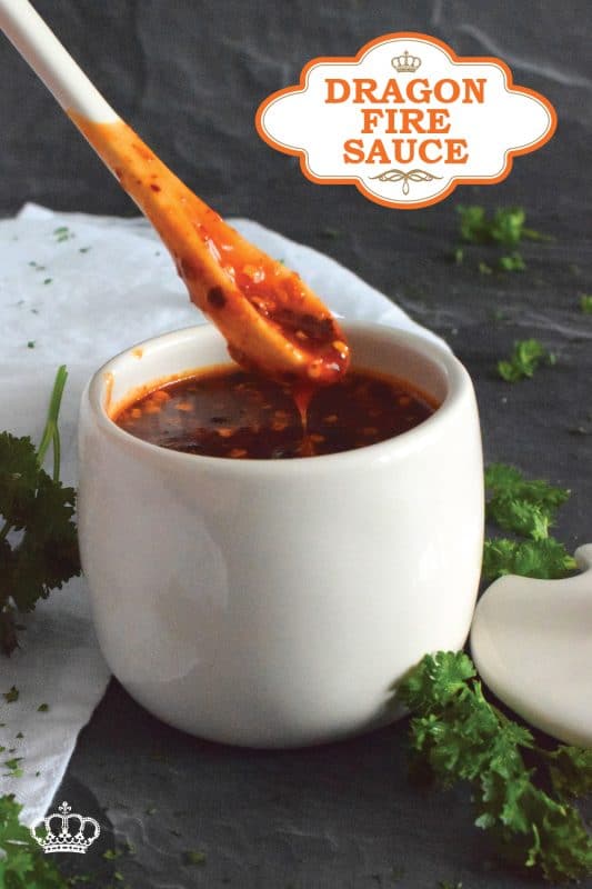 This hot and spicy sauce only has a scary name like Dragon Fire Sauce; it most certainly isn't blow-your-head-off hot - not in small amounts anyway! This sauce has so many uses and tastes great on so many things!  #dragonfire #hotsauce #gochujang #hotandspicy #chilies