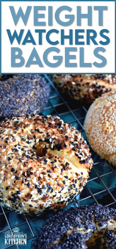 Yogurt and flour is all you need to make these Weight Watchers Bagels! The topping is up to you - everything seasoning, poppy or sesame seeds, or just plain. Only 3 points per bagel! #WW #smartpoints #weightwatchers #bagels #points