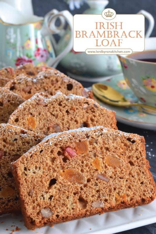 Best served with tea as an afternoon snack, Irish Barmbrack Loaf is prepared with dried fruit that has been soaked in strong, hot tea. Super moist and flavourful, this loaf is inspired by traditional barmbrack bread. #irish #barmbrack #stpattysday #irishrecipes