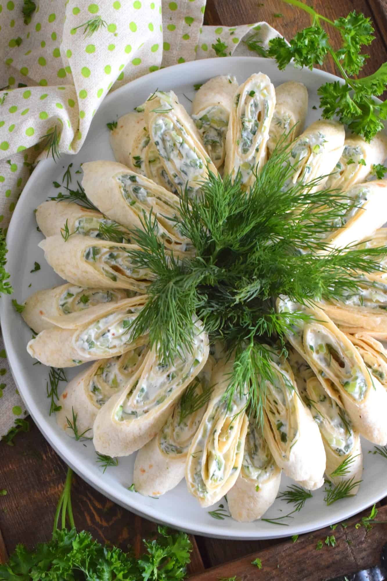 Fresh Dill and Cheese Cucumber Pinwheels Lord Byron's Kitchen