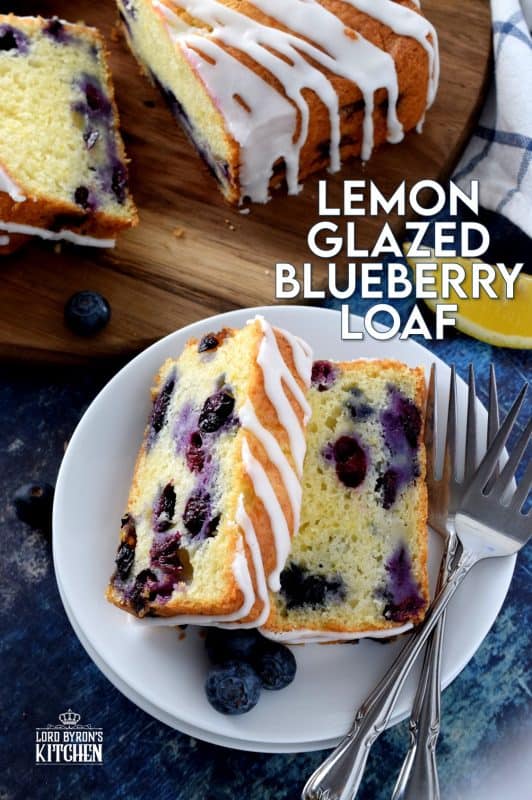 Moist and delicious, lemony and refreshing, packed with blueberries, and drizzled with a sweet, lemon glaze, my Lemon Glazed Blueberry Loaf is a perfect dessert or a lovely addition to your afternoon tea. #blueberry #lemon #lemonloaf #blueberries #blueberrybread #glaze #glazedloaf
