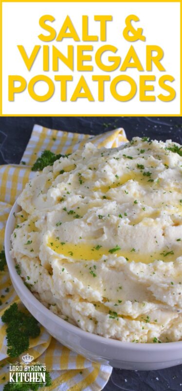 Mashed Potatoes are everyone’s favourite comfort food and side dish, which is what makes it the most common side dish in many homes and on many occasions. But, boring mashed potatoes are a thing of the past!  Salt and Vinegar Mashed Potatoes are such a refreshing and welcomed change! Made with malt vinegar and sea salt, these potatoes are a great side for almost any main! #saltandvinegar #mashedpotatoes #potatoes #sides #malt #maltvinegar